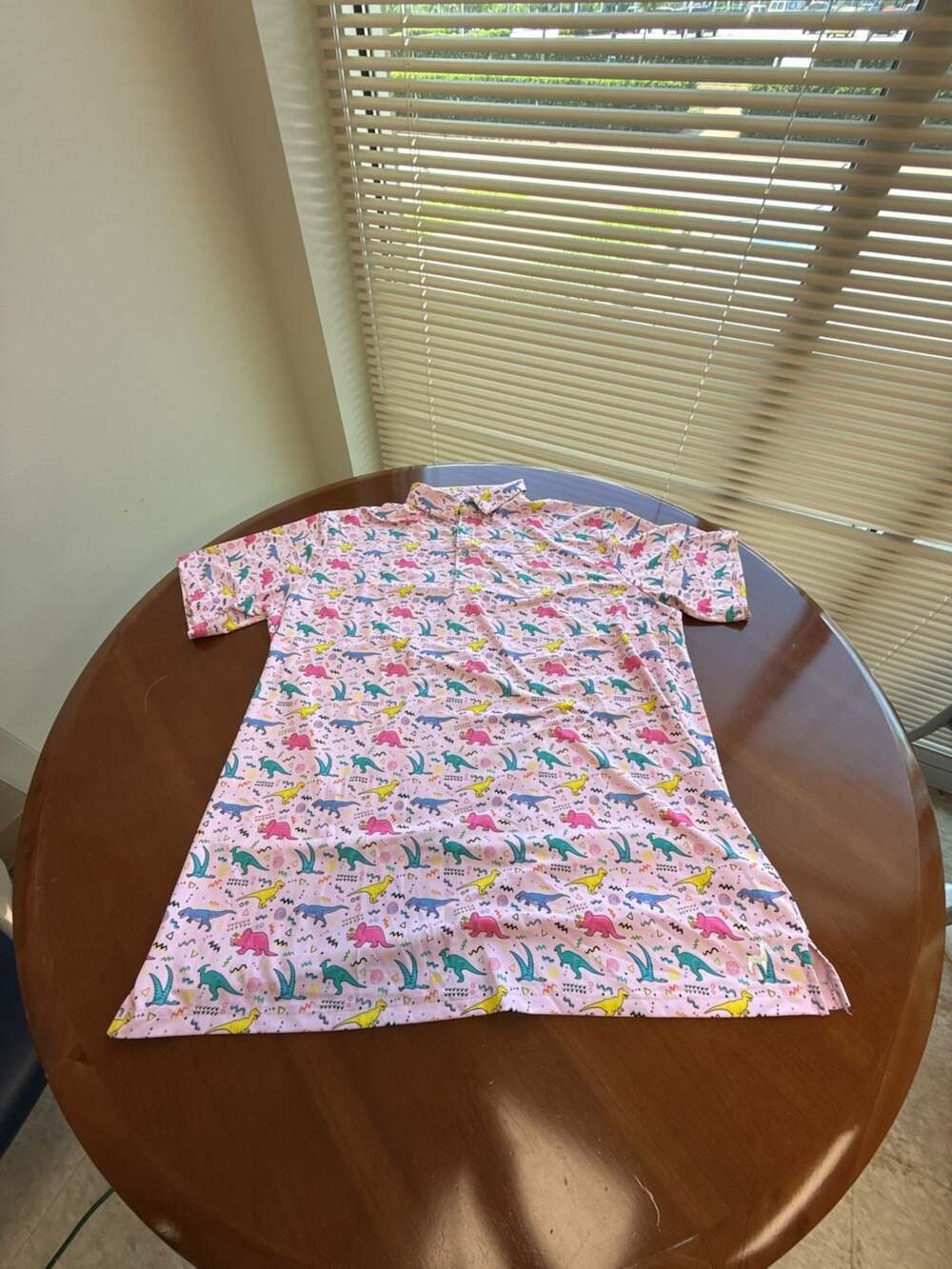 Lofty Pink Neon 90s Style Dinosaur Performance Golf Polo Shirt